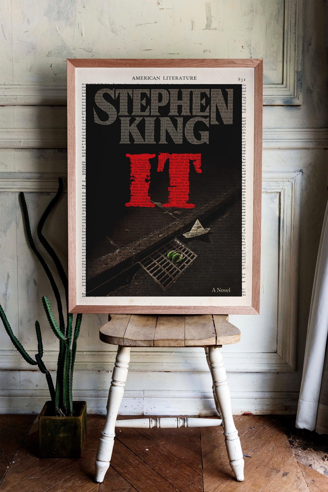 Stephen King It Book Cover Art Print, Reading Nook - Image 3