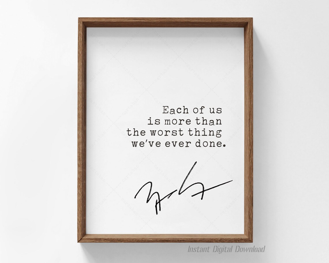Bryan Stevenson Quote Art Print for Book Lovers