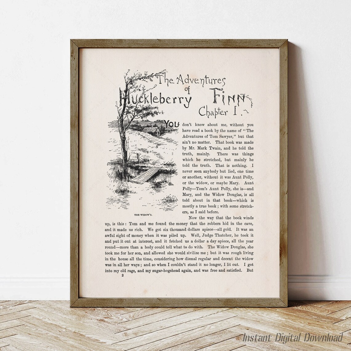 Adventures of Huckleberry Finn, 1885 First Edition Art Print