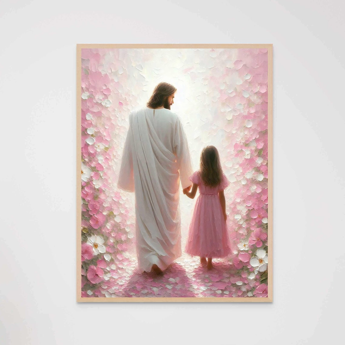 Her Path Home Christian Wall Art Jesus And Girl Jesus Painting Lds Painting Bible Print Jesus And Kids Jesus Art Jesus With Children