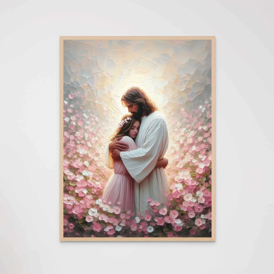 Roses And Faith Christian Art Jesus And Woman Jesus Portrait Lds Art Bible Prints Christian Art For Women Christian Png Jesus Prints