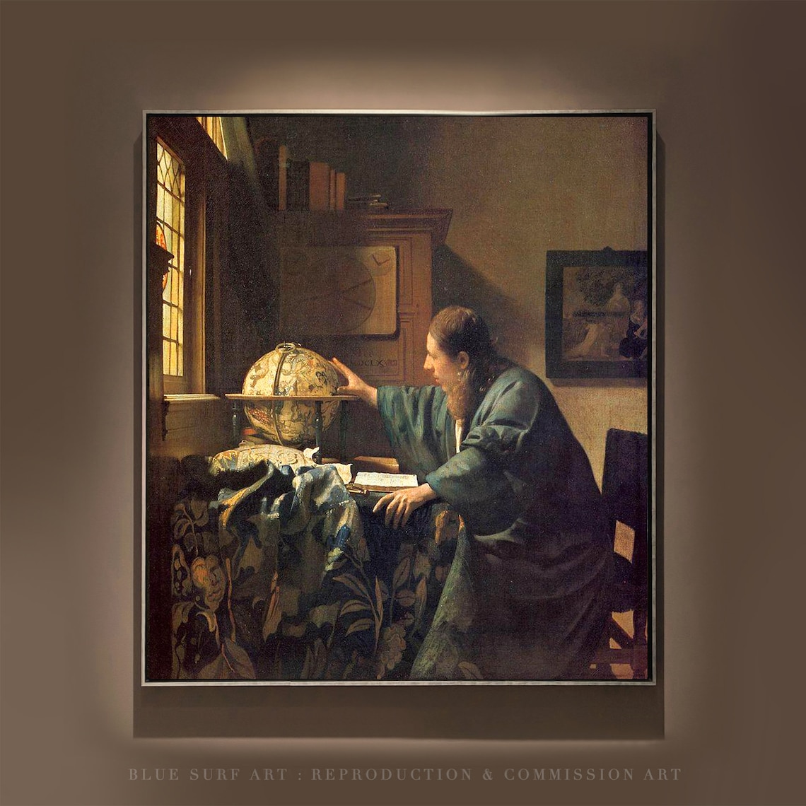 Vermeer-Inspired The Astronomer Art Print