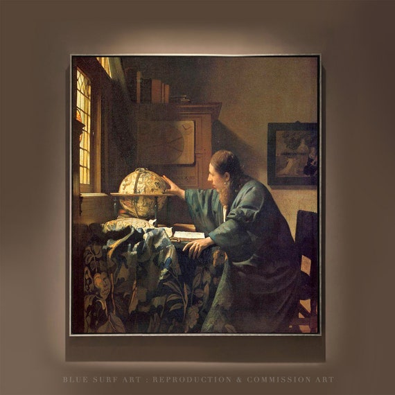 Vermeer-Inspired The Astronomer Art Print