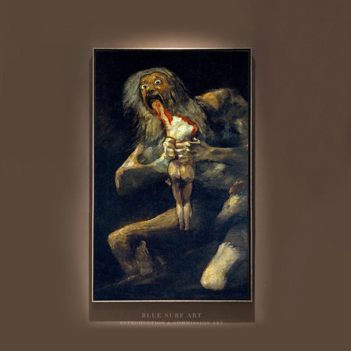 Francisco Goya Saturn Devouring His Son Dark Masterpiece Poster