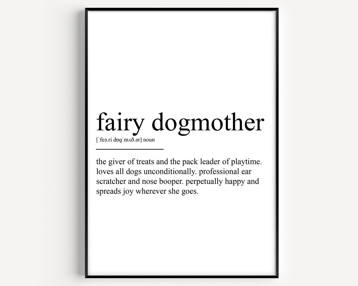 Fairy Dogmother Definition Art Print