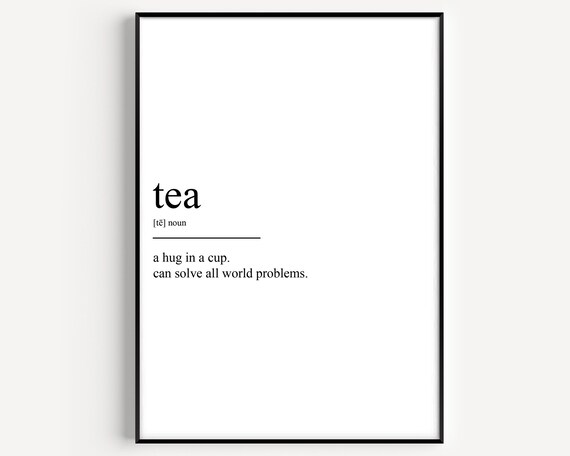 Tea Definition Poster Print