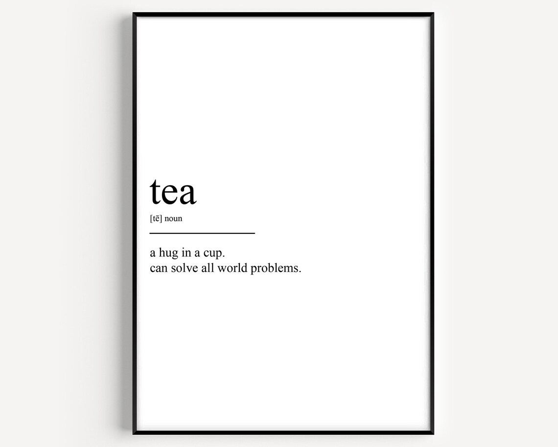 Tea Definition Poster Print