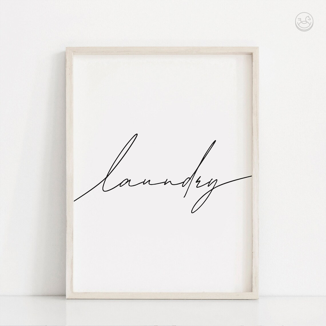 Laundry Room Sign, Minimalist Modern Art Print - Image 4