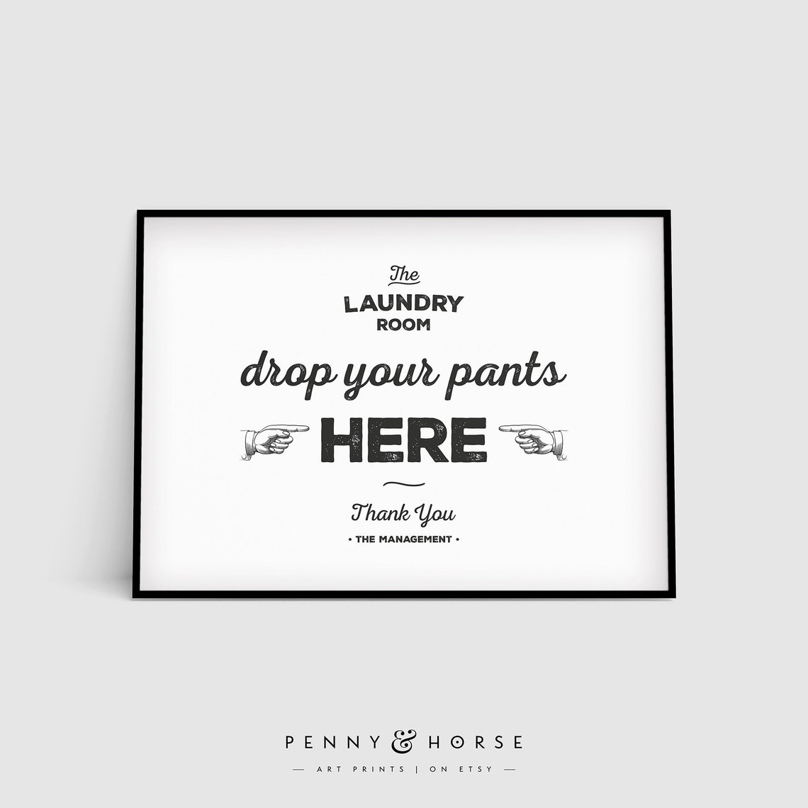 Drop Your Pants Here Laundry Room Poster Funny Vintage Sign Wall Decor - Image 3