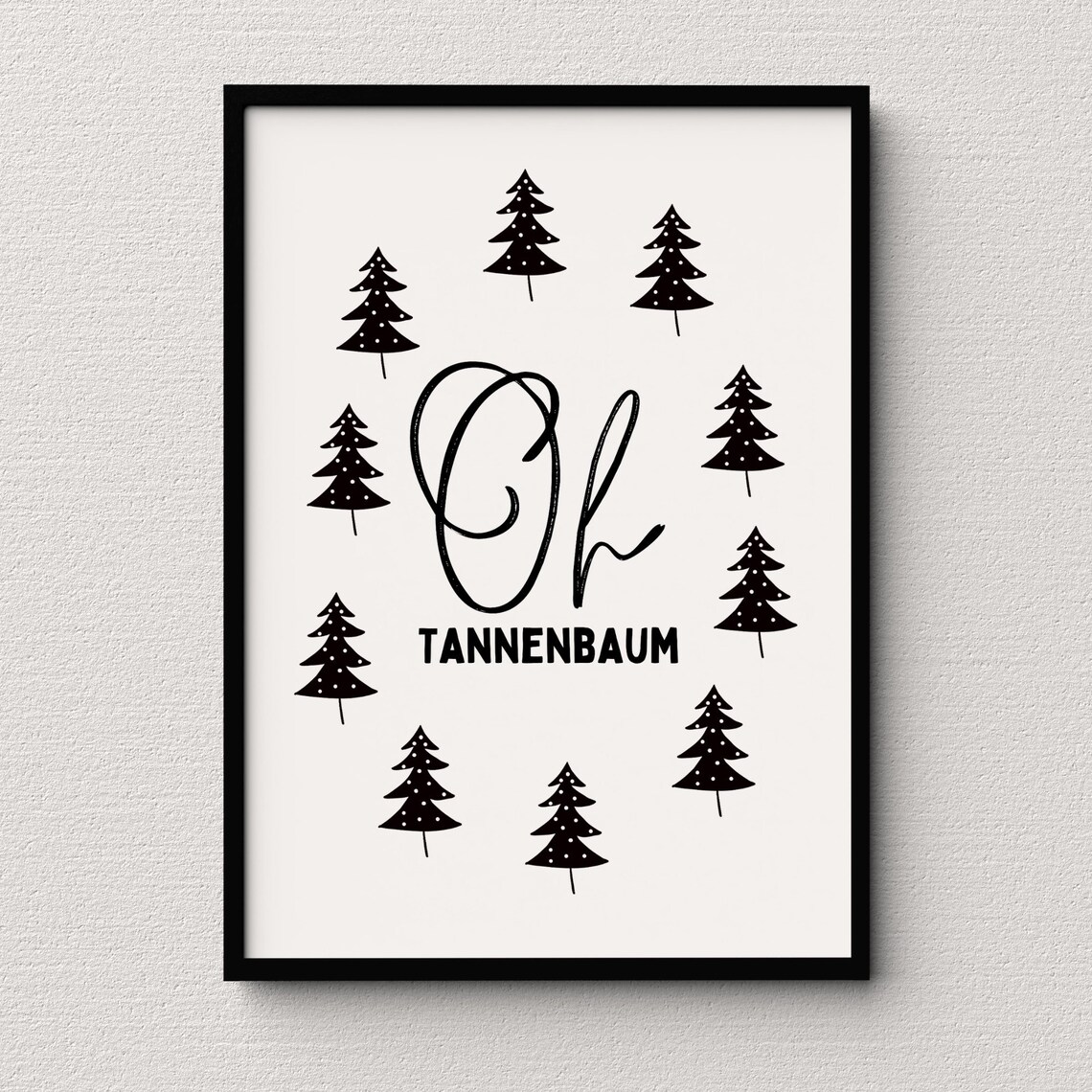 Christmas Tree Decorative Poster, Christmas Time - Image 2