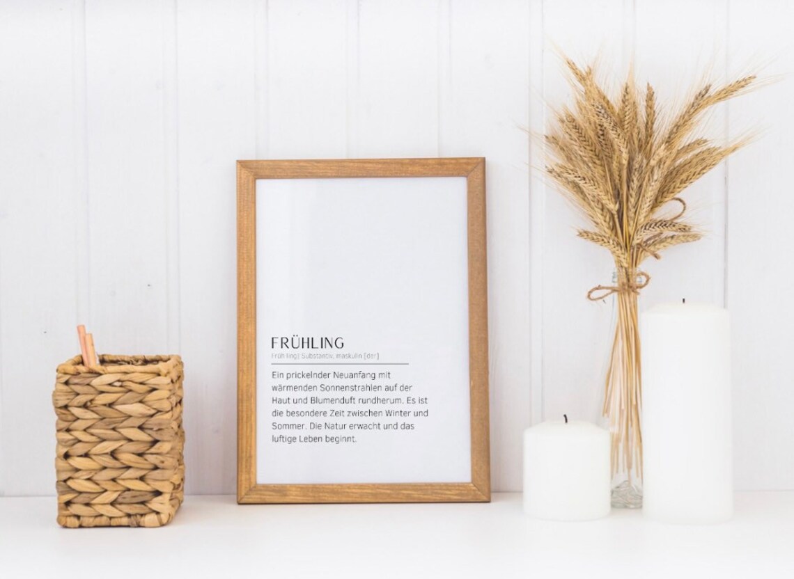 Spring Definition Poster, Seasonal Wall Art Print - Image 2