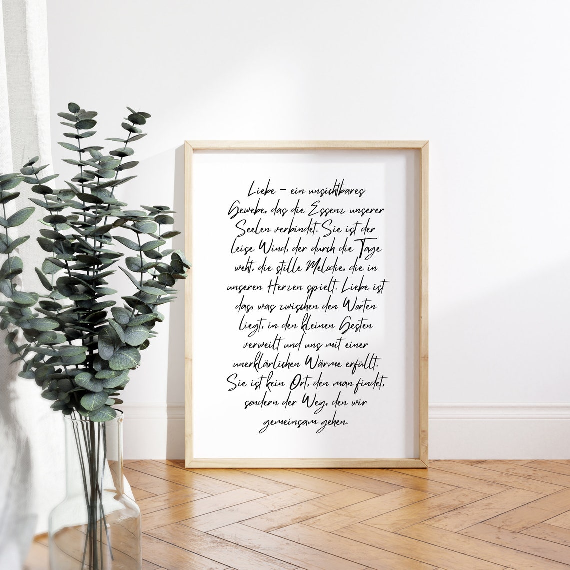 Love Letter Poem Poster in Elegant Script for Romantic Wall Decor - Image 2