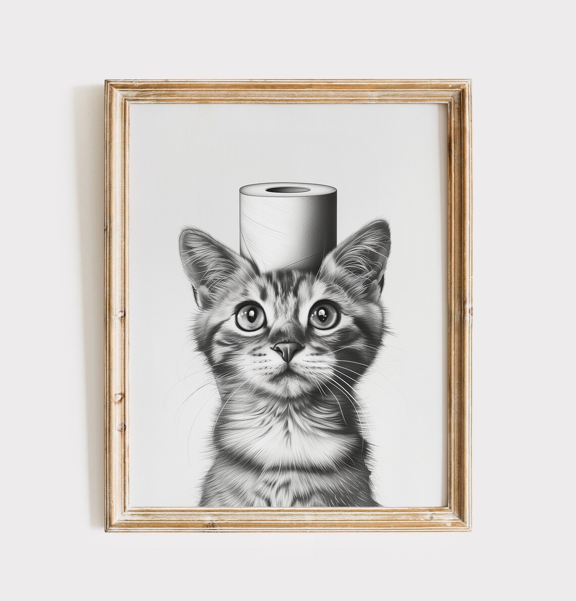 Bathroom Sign Black Cat Painting Print Cat Line Art Poster Bathroom Wall Art Bathroom Kids Print Bath Decor Bathroom Animal Art Toilet Sign