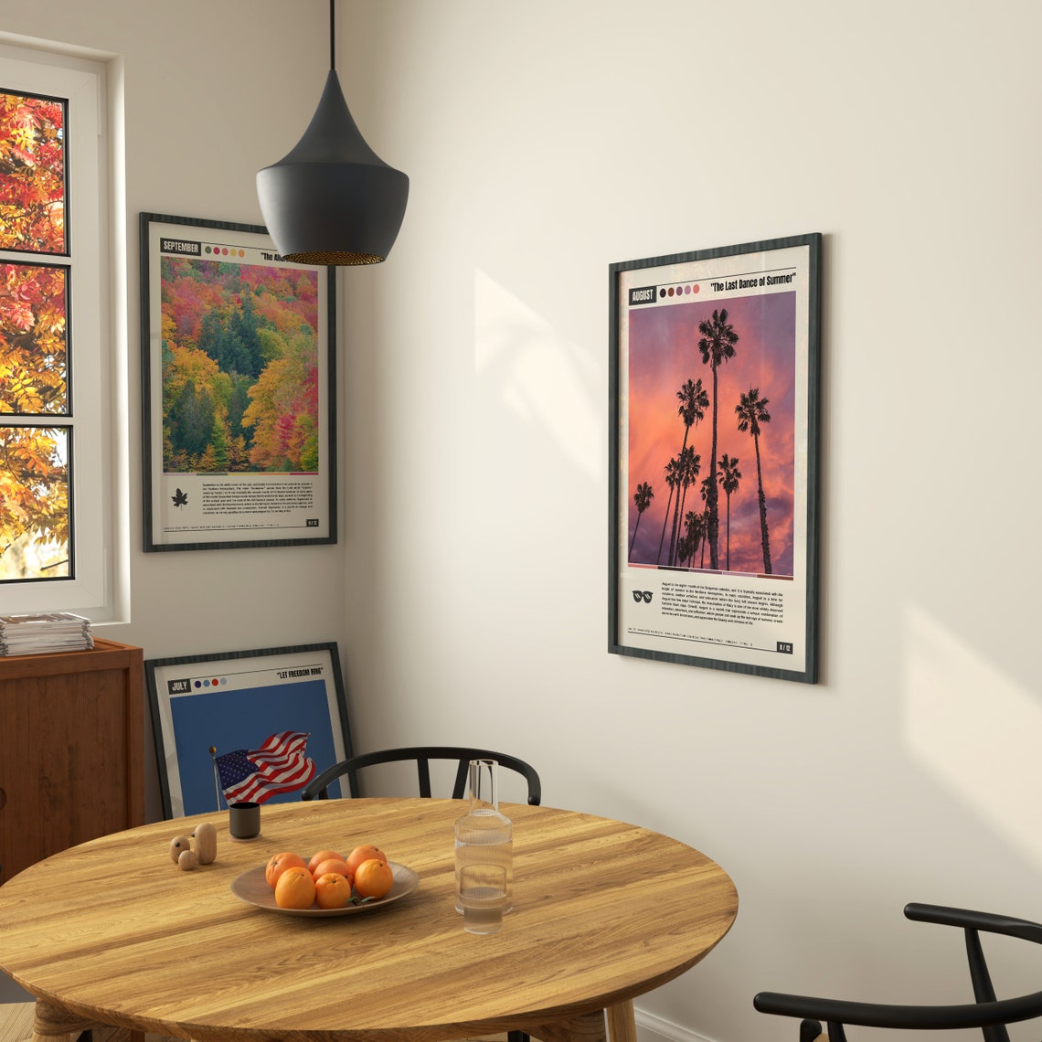 August Tropical Sunset Palm Trees Last Dance of Summer Poster - Image 3