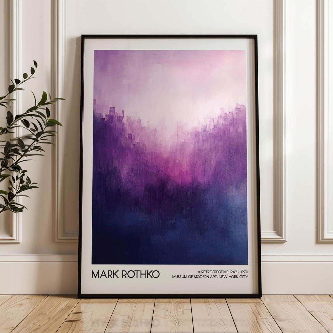 Mark Rothko Art Poster Abstract Home Decor Wall Modern Exhibition Living Room