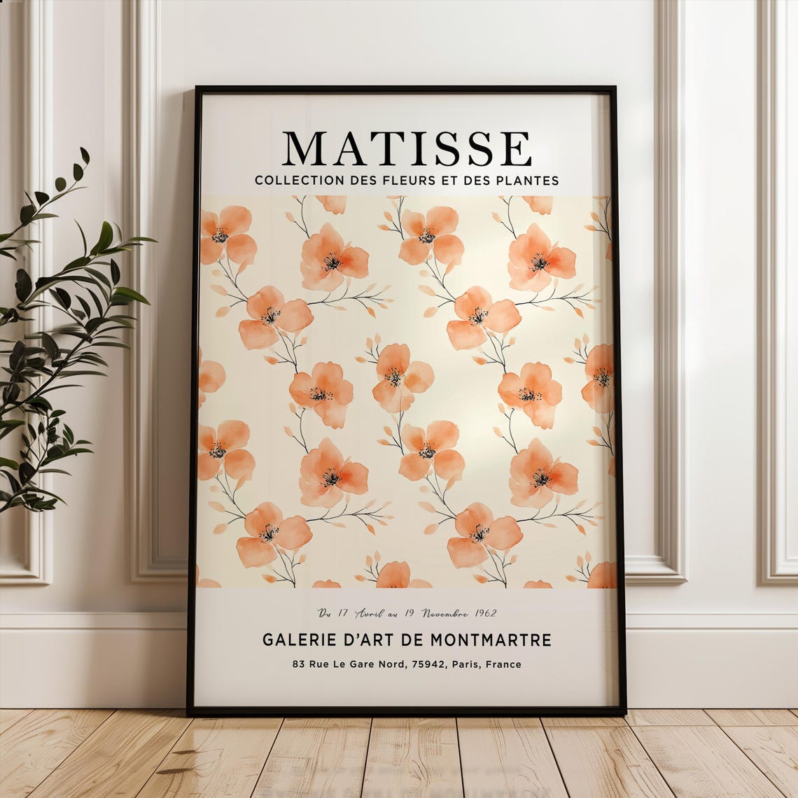 Matisse Peach Blossom Botanical Exhibition Montmartre Gallery Poster