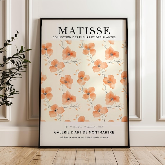 Matisse Peach Blossom Botanical Exhibition Montmartre Gallery Poster