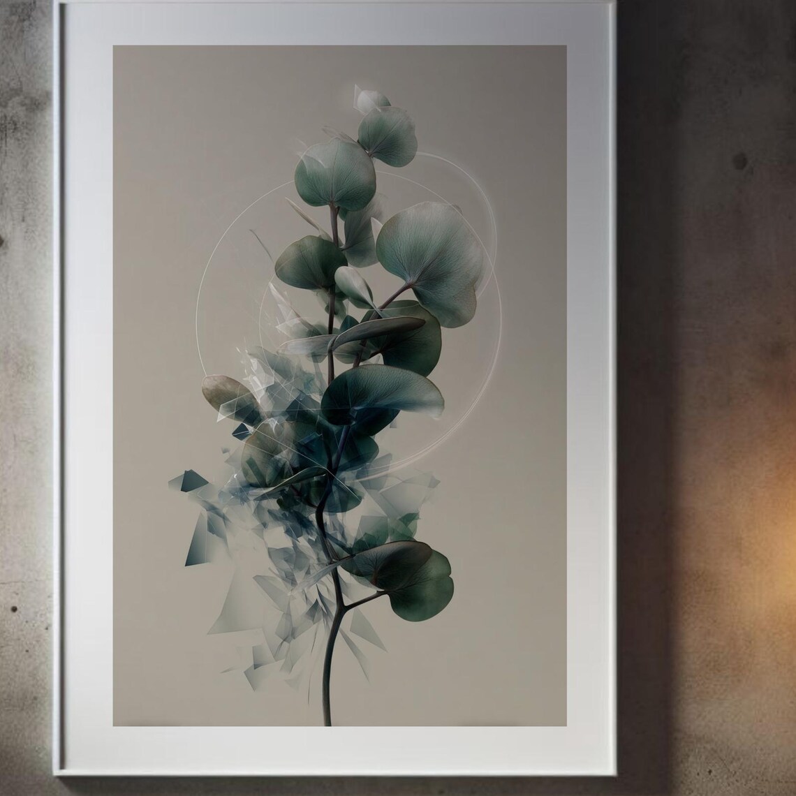 Abstract Botanical Modern Wall Art Print Minimalist Nature Plant Poster Contemporary Home Decor