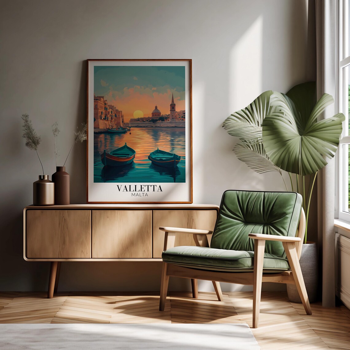 Valletta Malta Travel Poster, Home Decor - Image 3