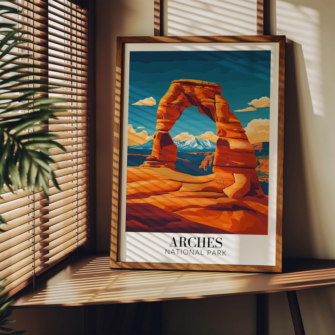 Arches National Park Delicate Arch Red Rock Sunset Travel Poster - Image 4