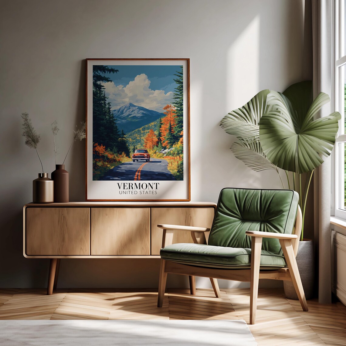 Vermont USA Travel Poster, Home Decoration - Image 2
