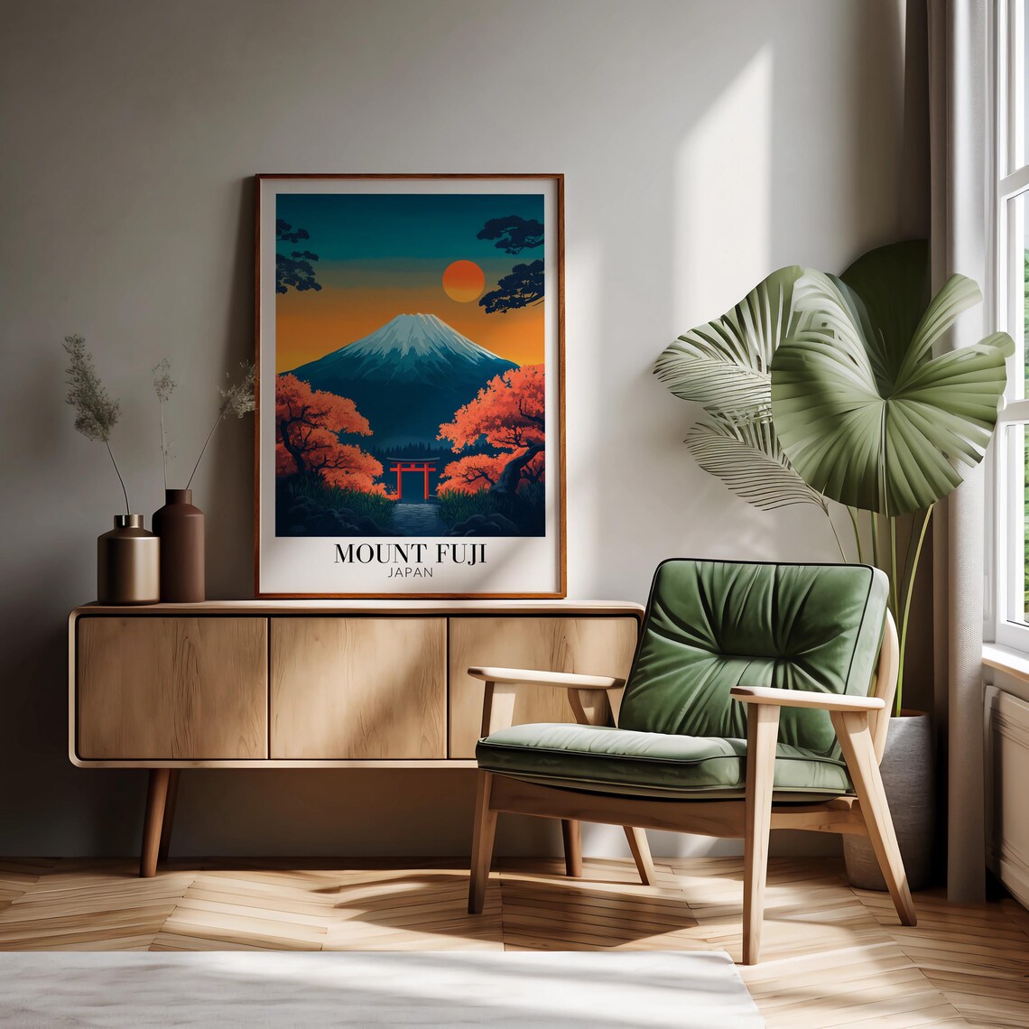Mount Fuji Japan Travel Poster, Home Decoration - Image 2