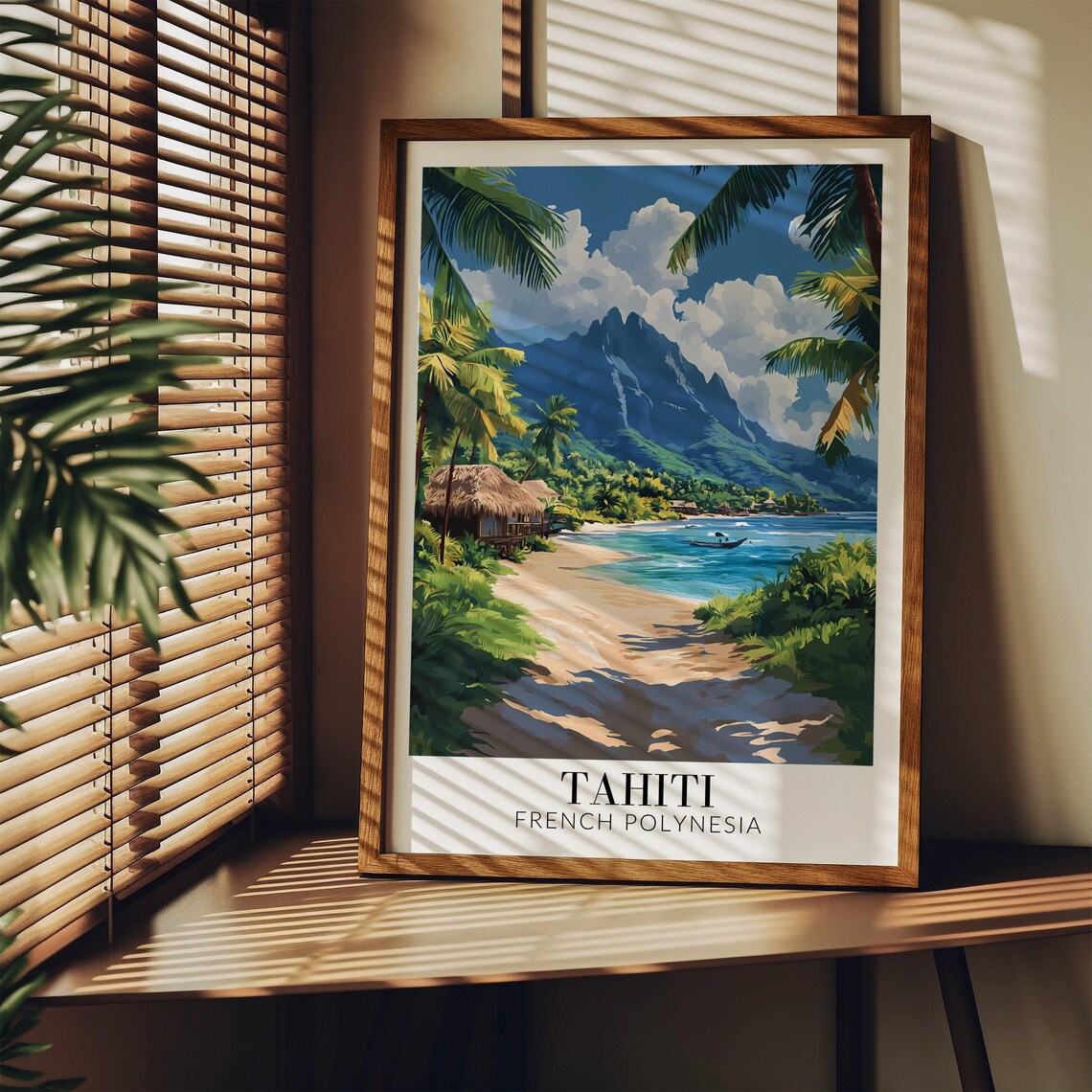 Tahiti French Polynesia Travel Poster, Home Decor - Image 4