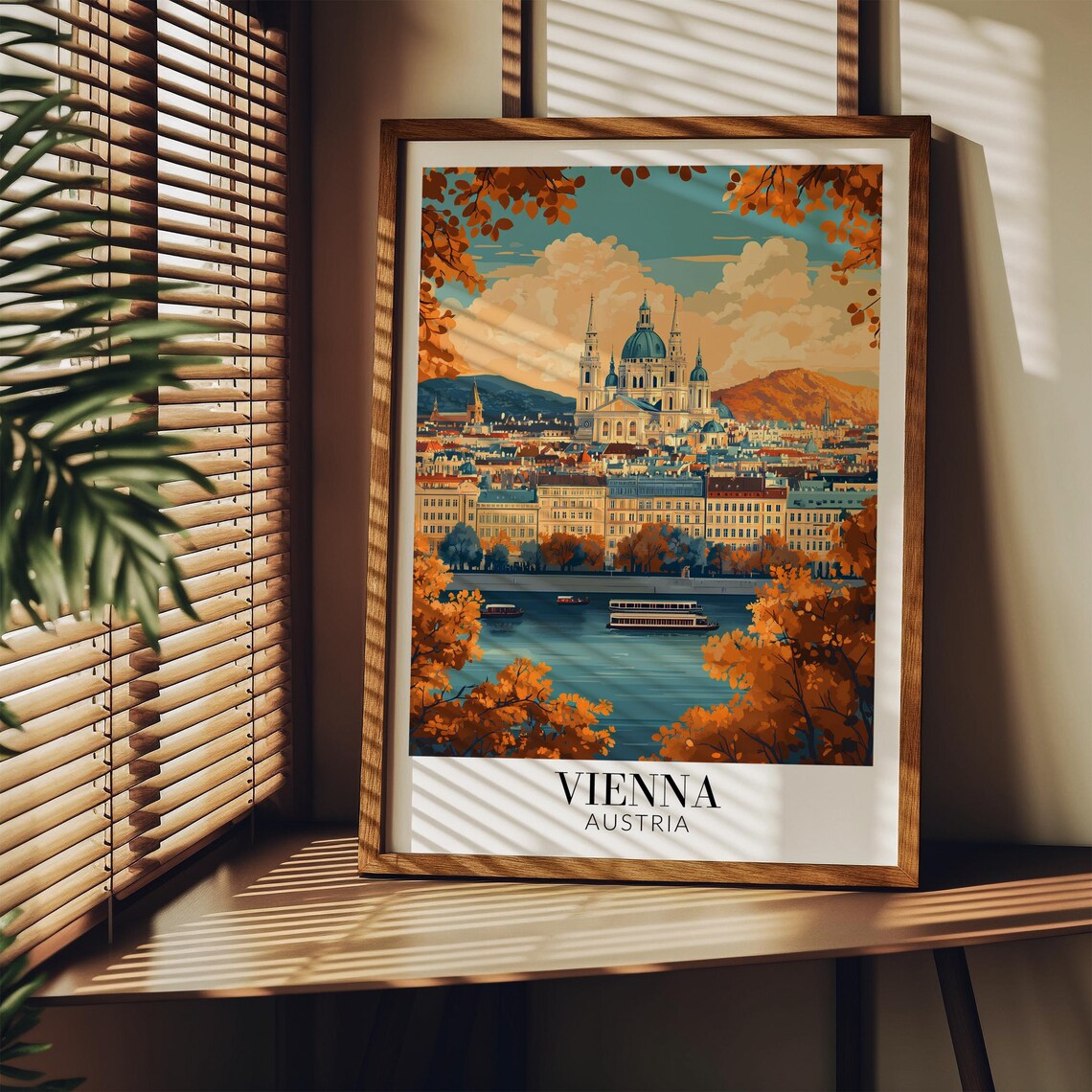 Vienna Vintage Travel Poster, Europe Wall Art - Image 2