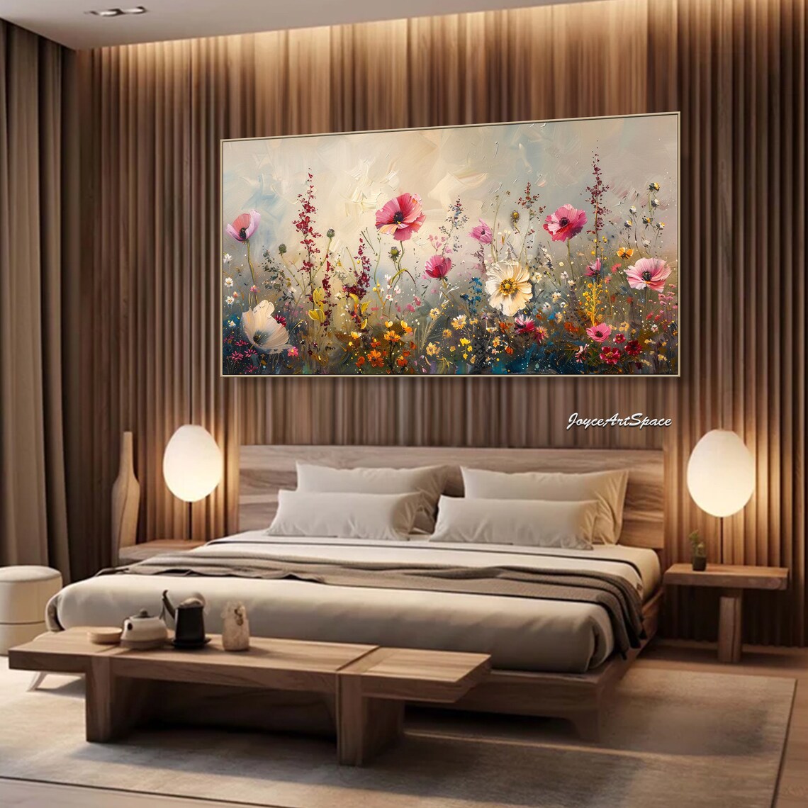 Abstract Flower Oil Painting, Modern Wall Art - Image 4