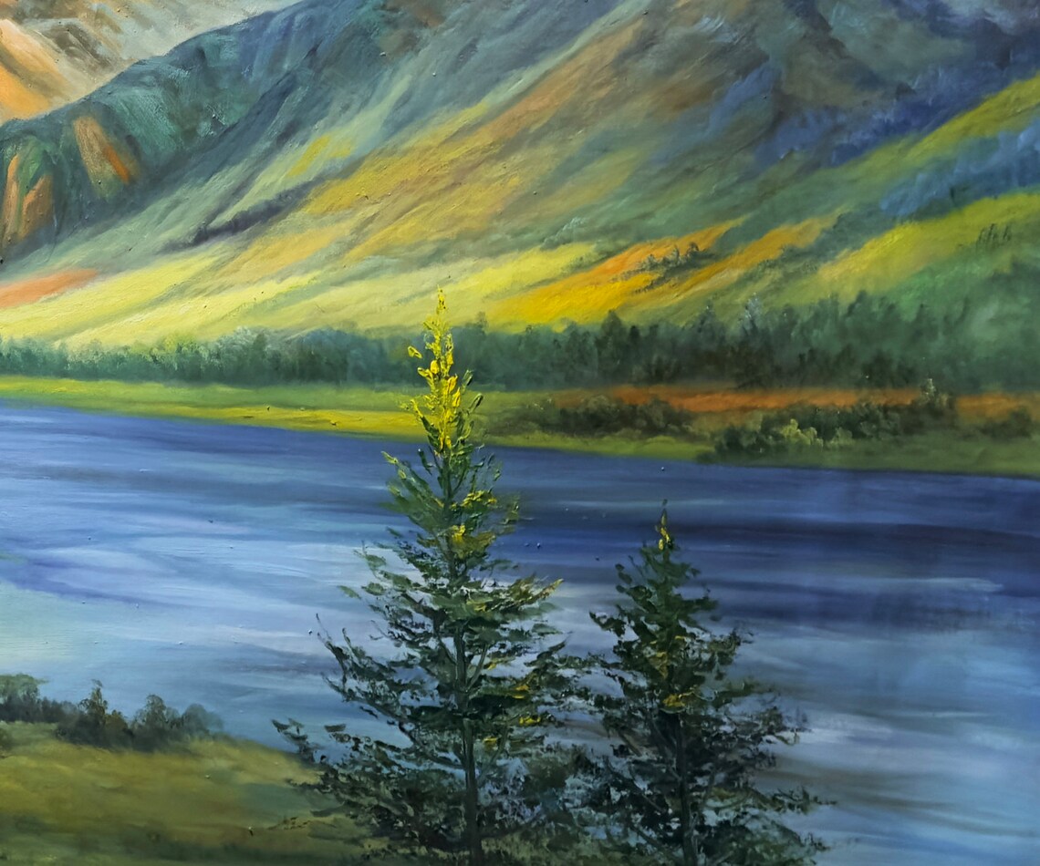 Landscape Oil Painting Living Room Wall Art - Image 5
