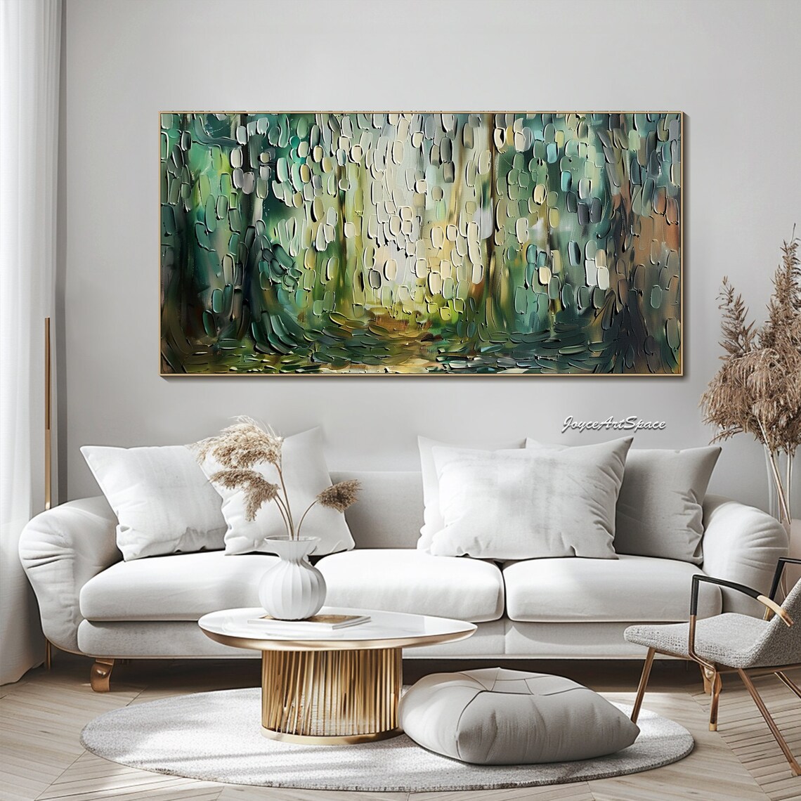 Abstract Forest Oil-Painting Style Wall Art Print - Image 4