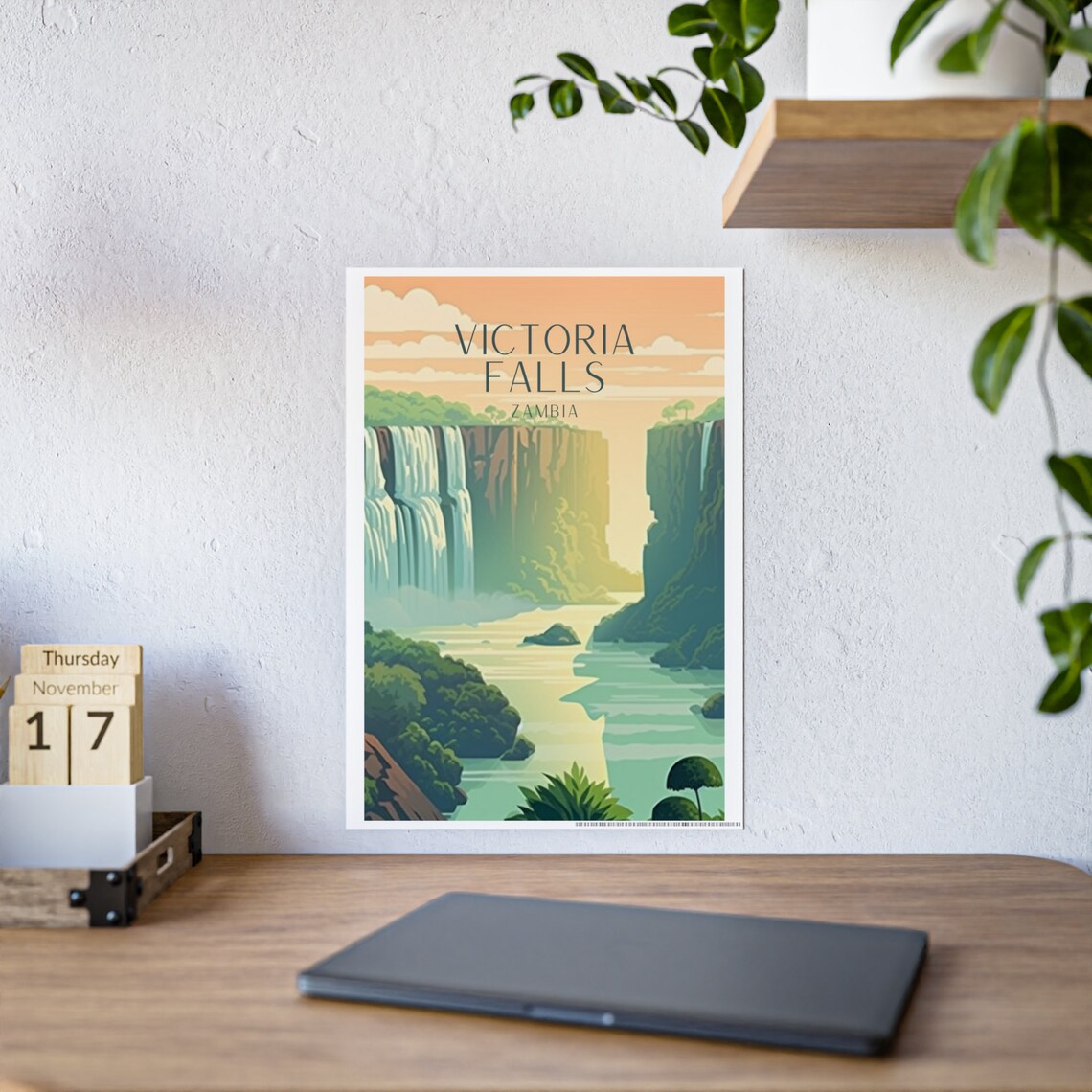 Victoria Falls Art Deco Travel Poster - Image 6