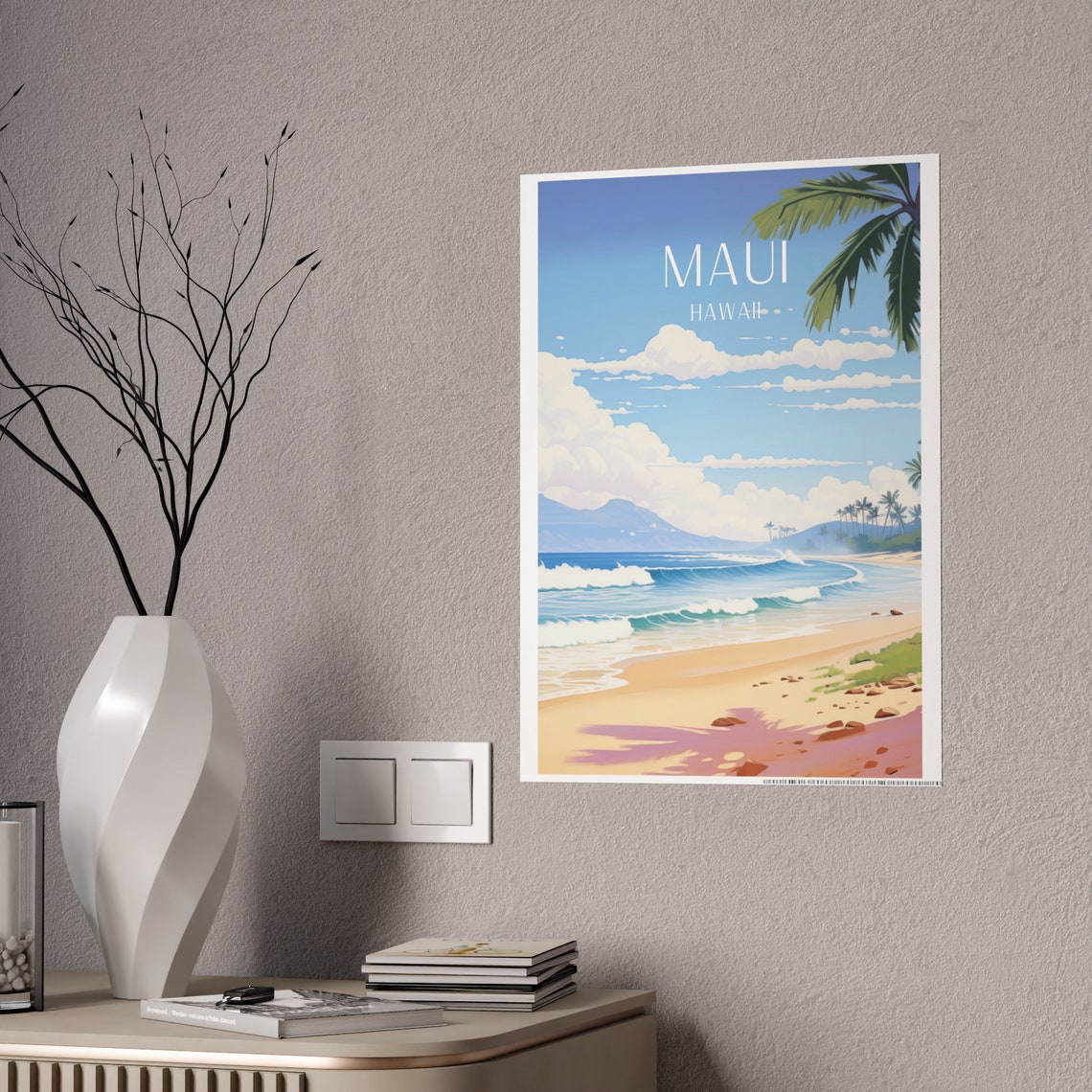 Maui Poster, Hawaii Beach Travel Poster - Image 2