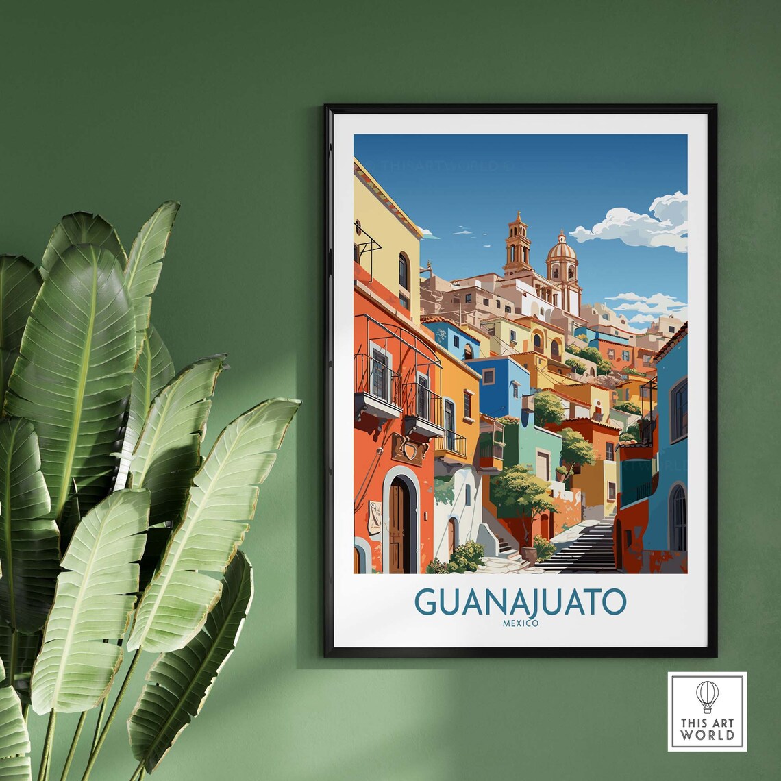 Guanajuato Mexico Travel Poster Art Print - Image 2