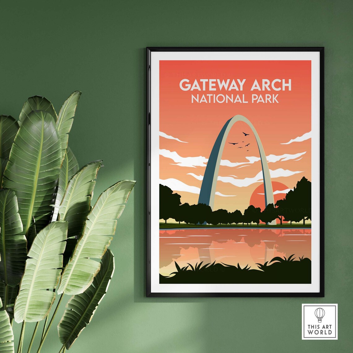 Gateway Arch National Park Travel Poster Print - Image 3