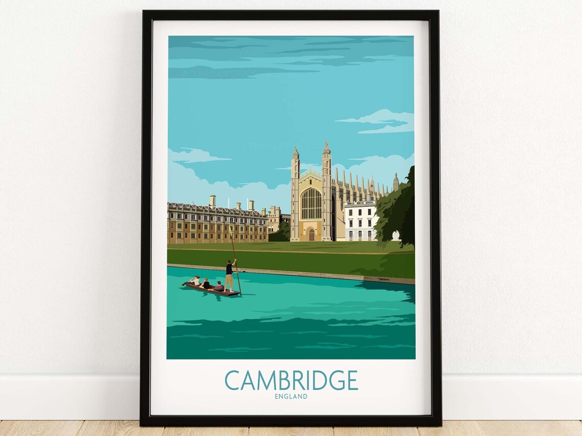 Cambridge Poster Print, University Wall Art