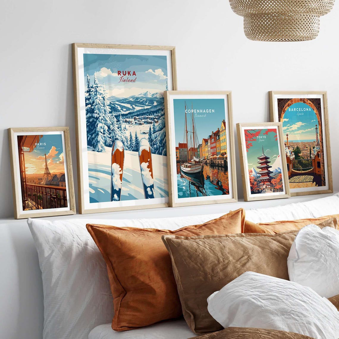Ruka Ski Resort Travel Poster, Finland Gift - Image 3