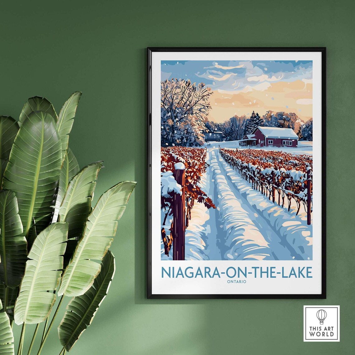 Niagara on the Lake Vineyards - Winter Poster - Image 2