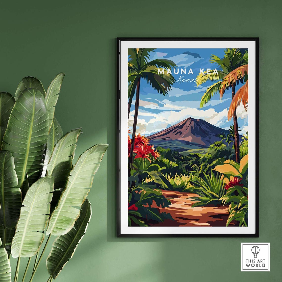 Hawaii Landscape, Mauna Kea Mountain Art Print - Image 2