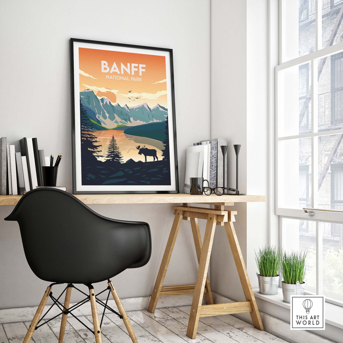 Banff National Park Canadian Travel Poster Print - Image 4