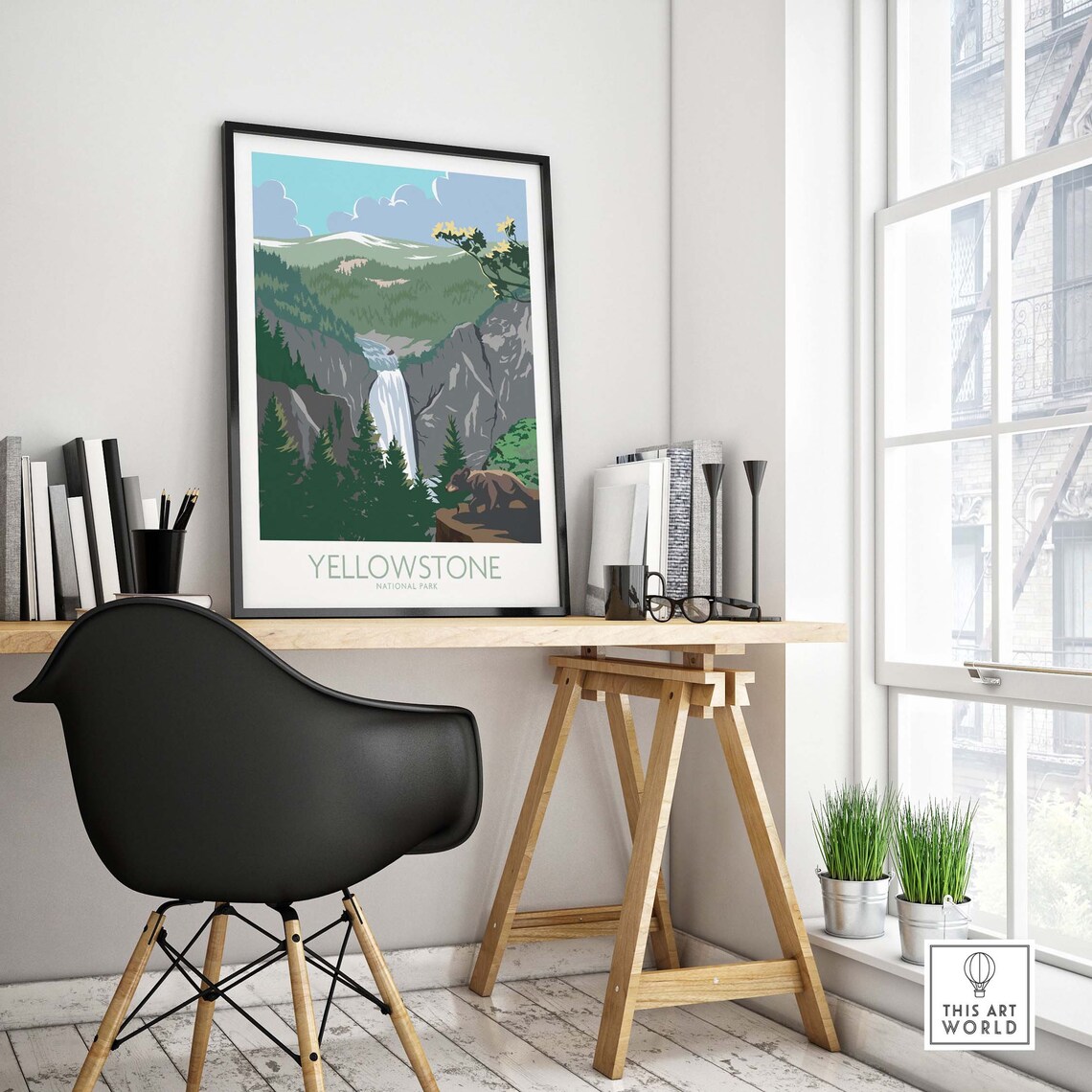 Yellowstone National Park Travel Poster Print - Image 4