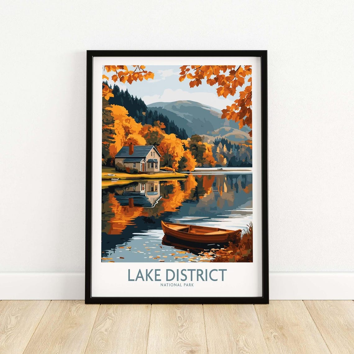 Lake District England Travel Poster, Home Decoration - Image 5