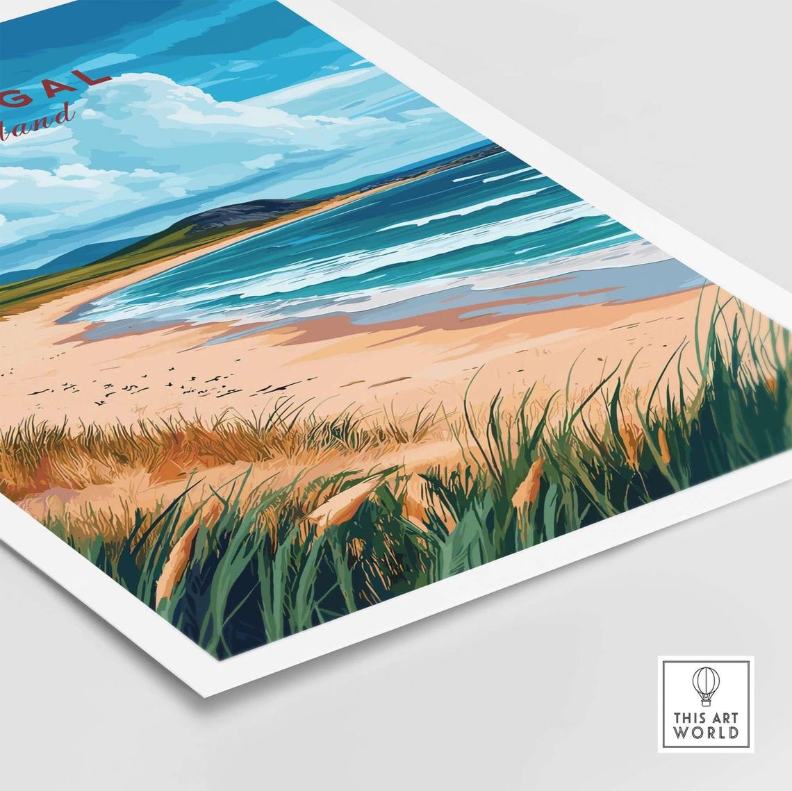 Donegal, Ireland Travel Poster, River Eske - Image 5