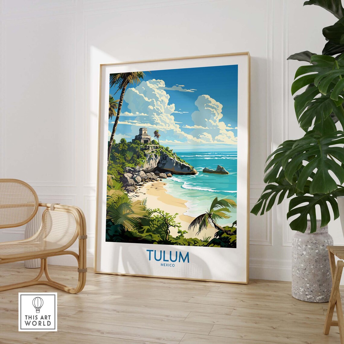 Tulum Travel Poster Art Print, Latin America - Image 3