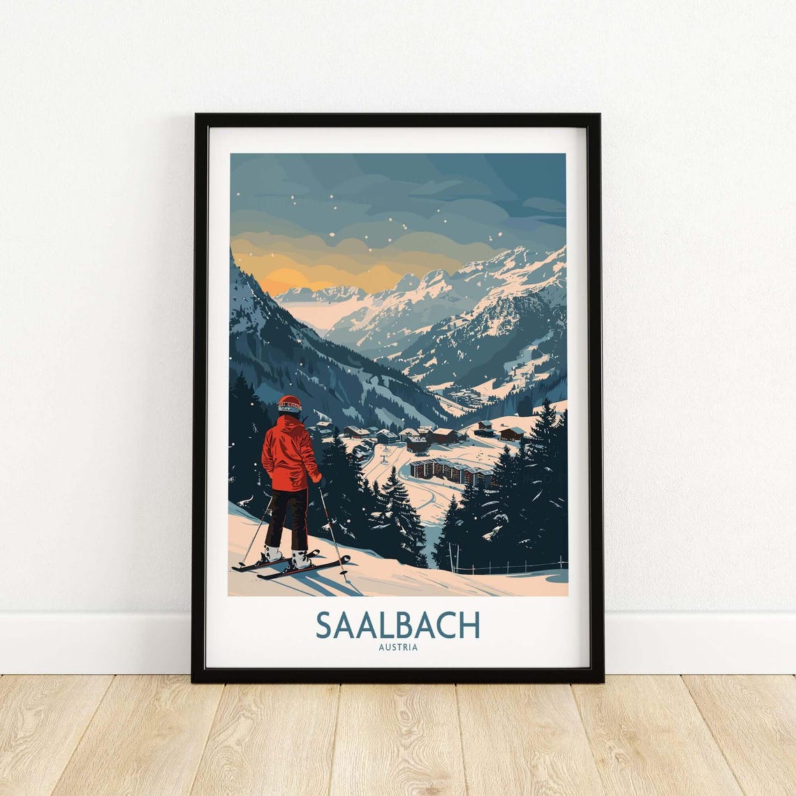 Winter Sports, Ski Lodge Art Print - Image 5