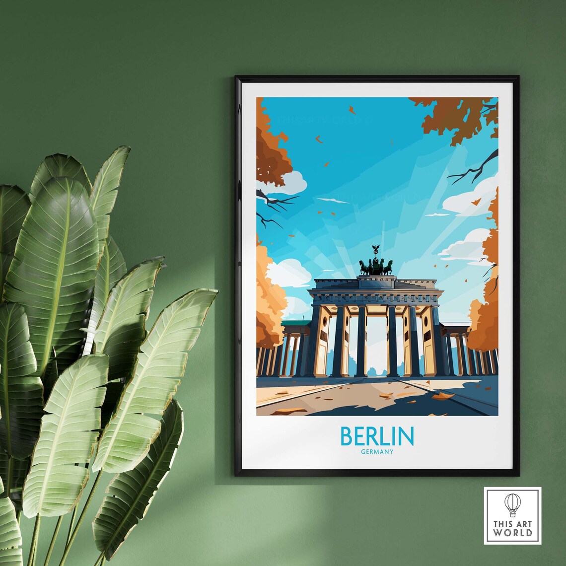 Berlin Travel Poster, Europe Wall Art Print - Image 2