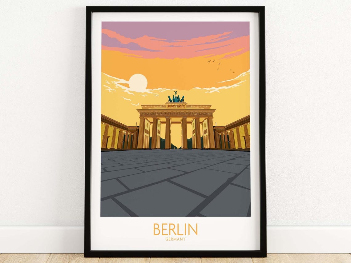 Berlin Germany Wall Art Travel Poster