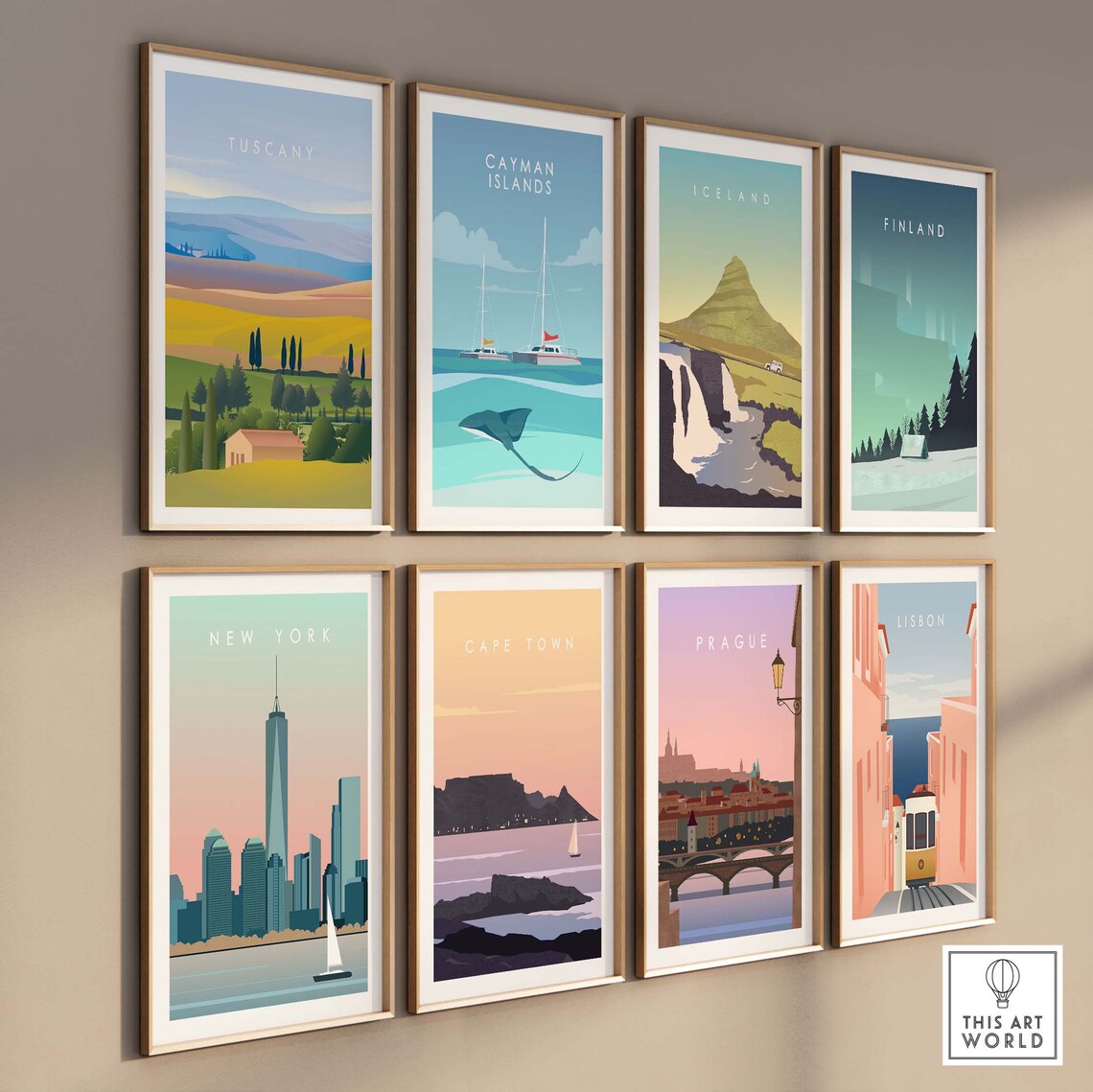 Tuscan Travel Poster, Tuscany Italy Wall Decor - Image 3