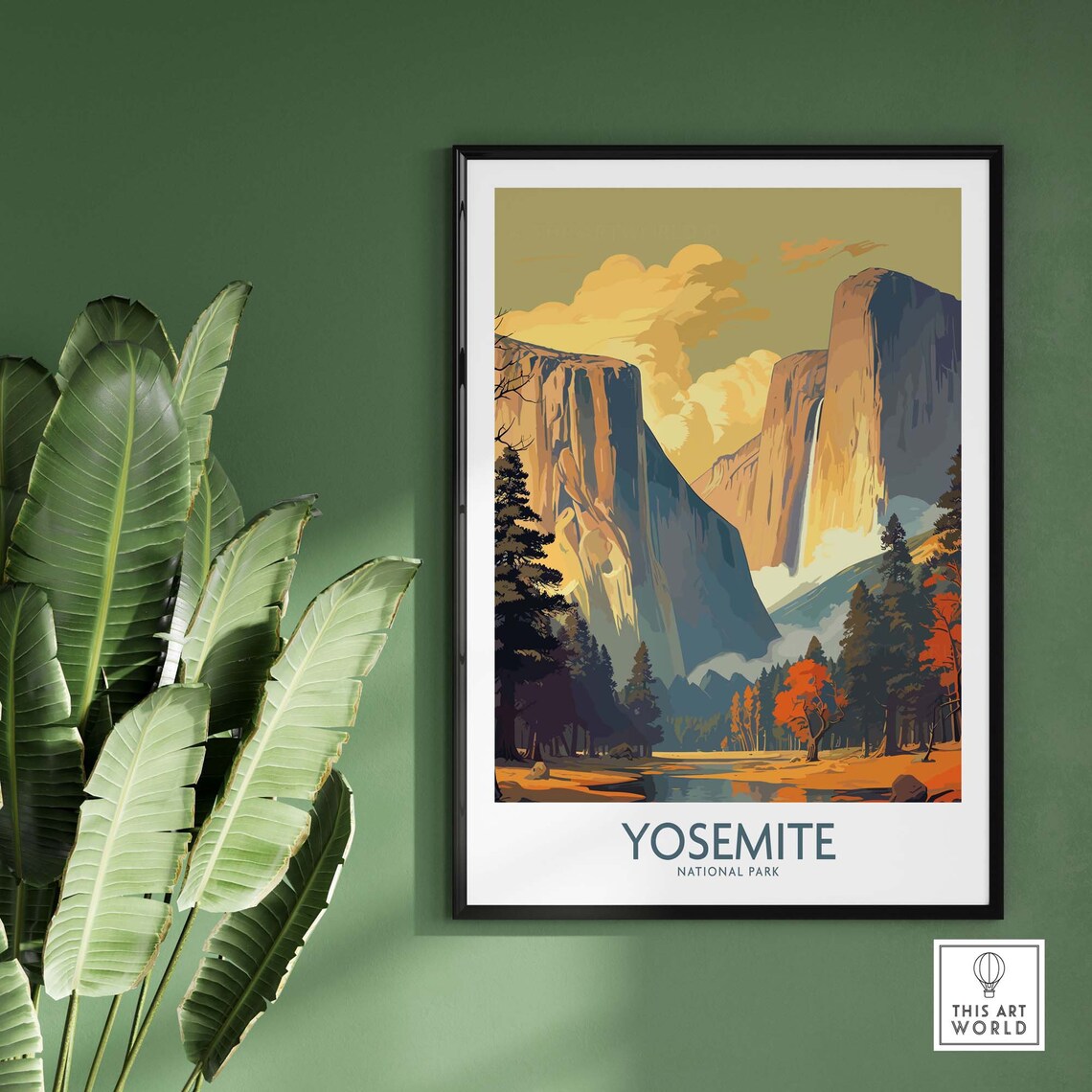 Yosemite Travel Poster, National Parks Art Print - Image 2