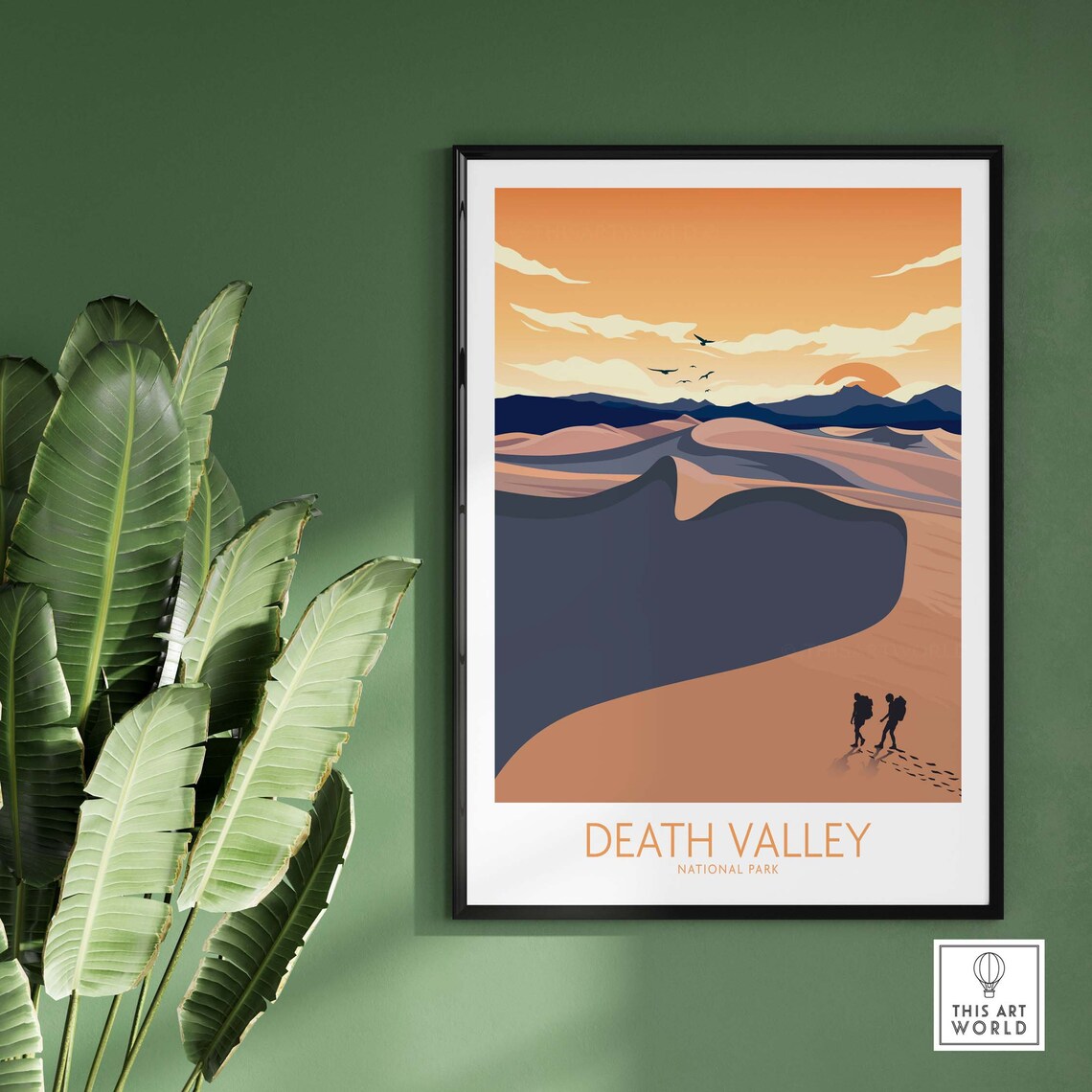 Death Valley National Park Travel Poster, Wall Art - Image 3